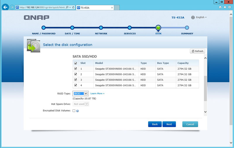 QNAP TS 453A Installation 13