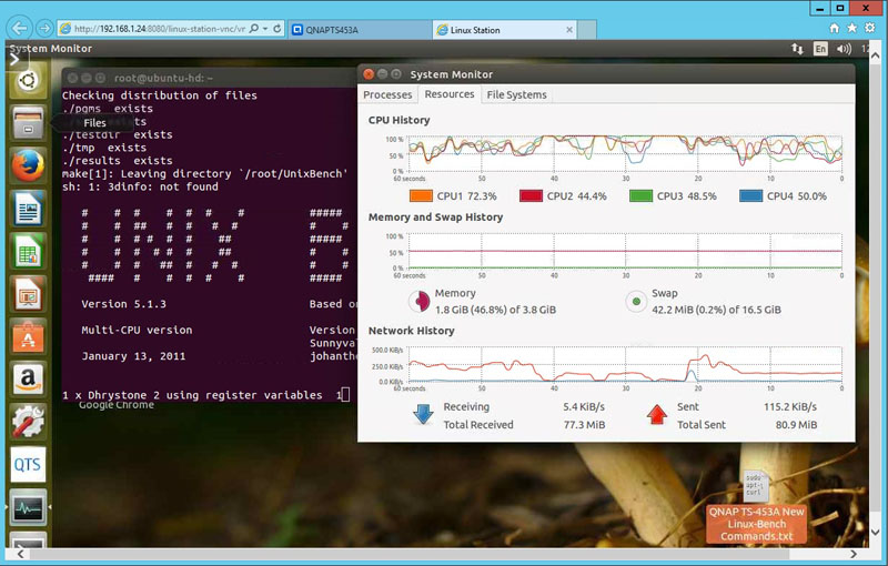 QNAP TS 453A Linux Bench