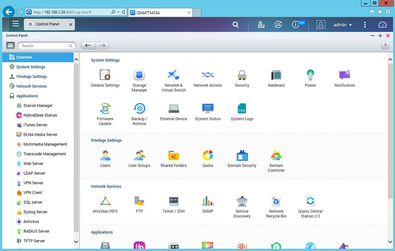 QNAP TS 453A Management 4