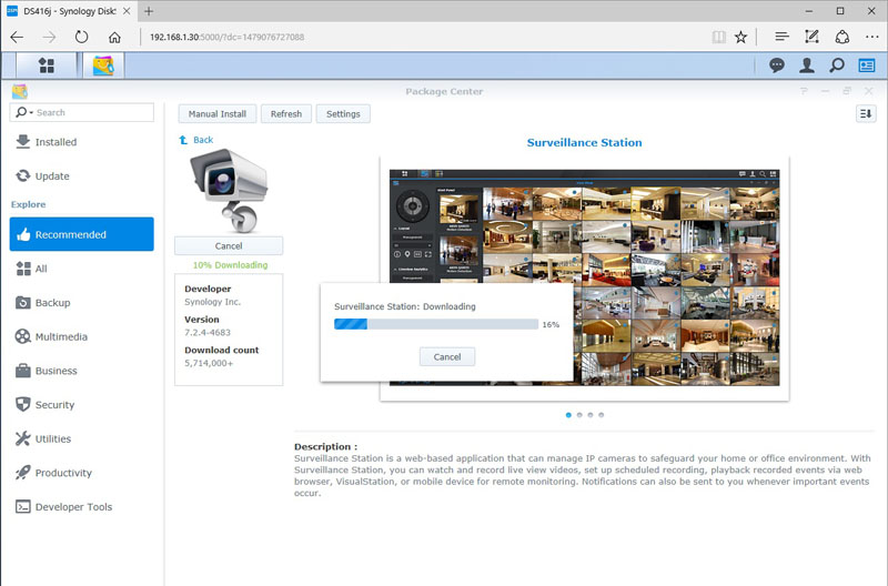 Synology DS416j Installation 12