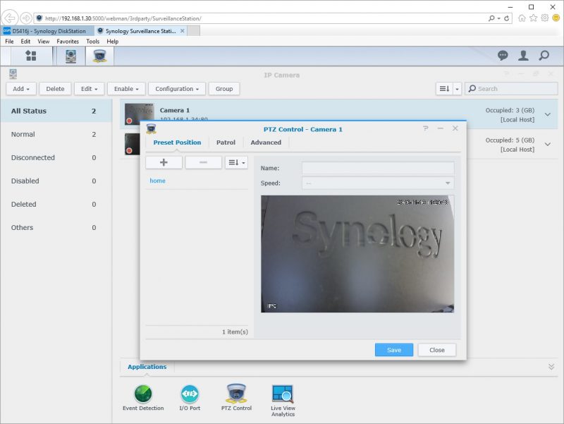Synology DS416j Surveillance Station 11