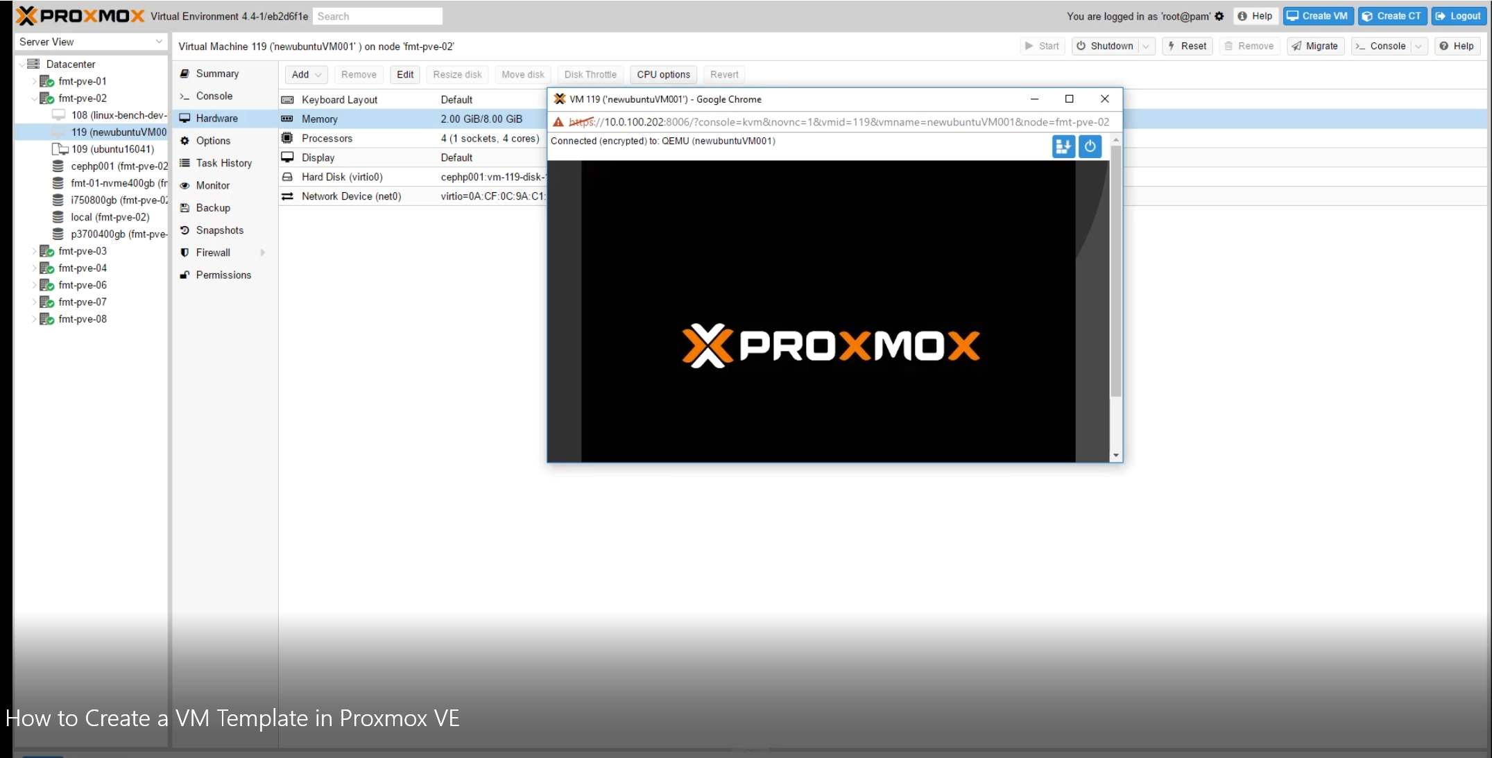 How To Create A VM Template In Proxmox VE