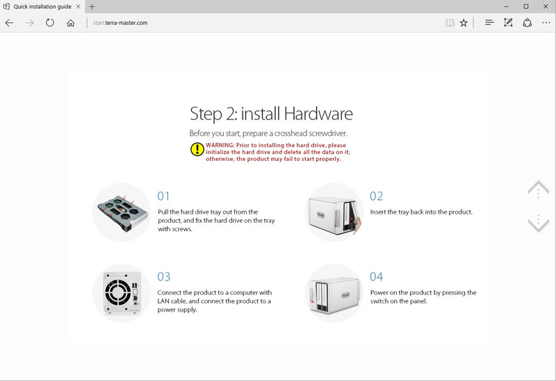 TerraMaster F2 220 Quick Installation Guide 3