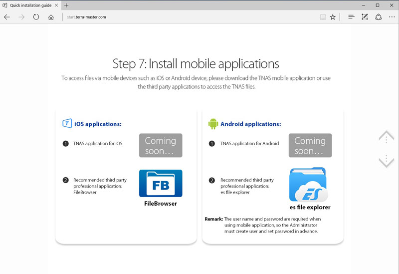 TerraMaster F2 220 Quick Installation Guide 8