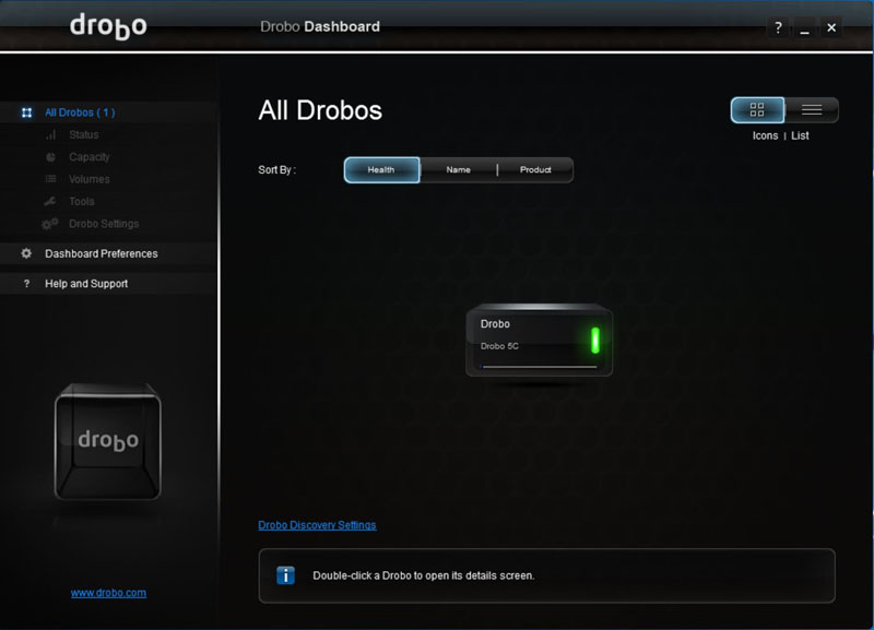 Drobo 5C Dashboard #5