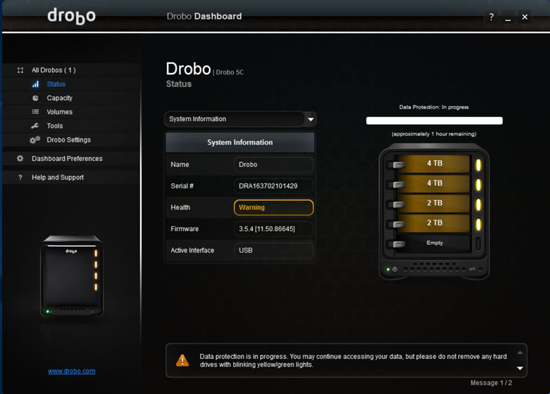 Drobo 5C Dual Disk Redundancy #4