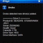 Drobo 5C New Drive Added