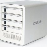 IcyDock Quad Bay MB561U3S 4S R1 Quarter View