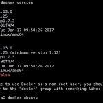 Install Docker 1.13 Screenshot