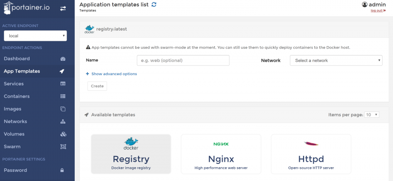Portainer Deploy Templates