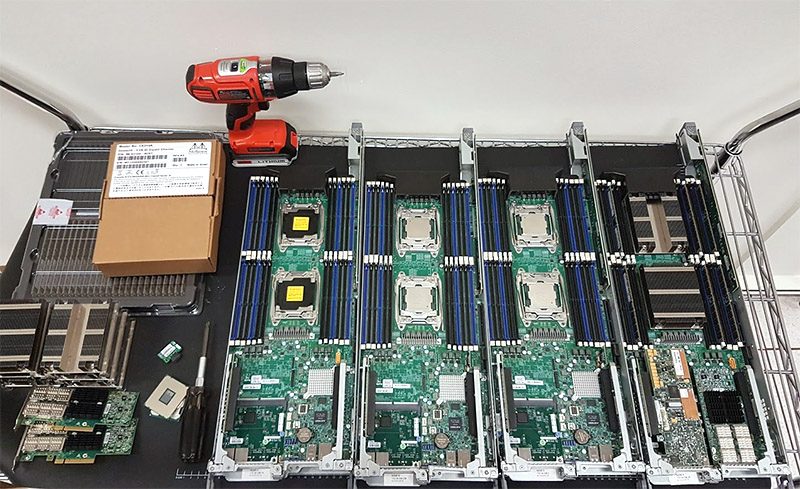 Supermicro Big Twin Nodes Being Setup