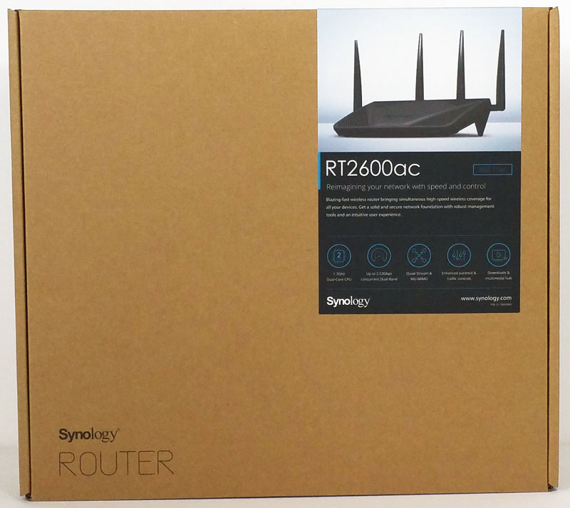 Synology RT2600ac Retail Box Front