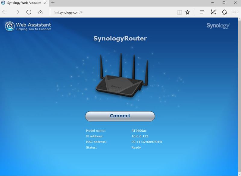 Synology RT2600ac Setup #1