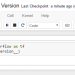 Tensorflow Jupyter Version