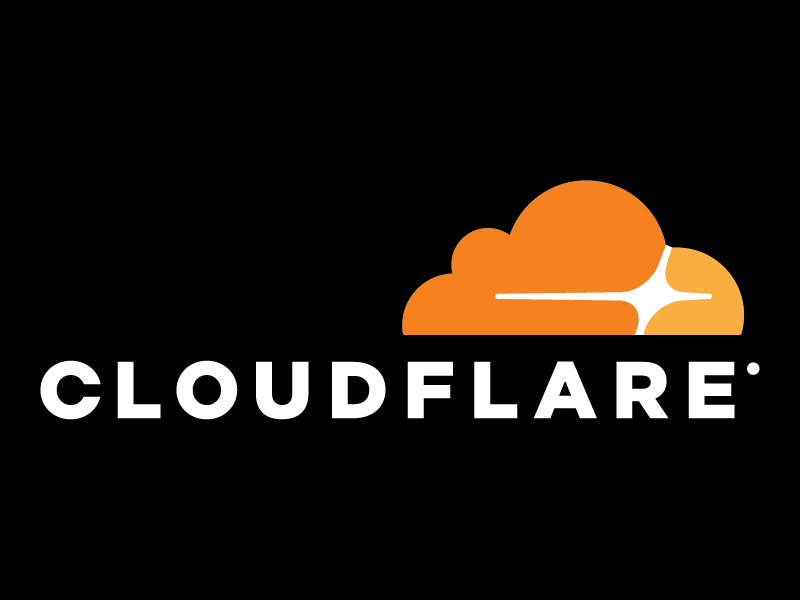 Cloudflare Logo Black Sth