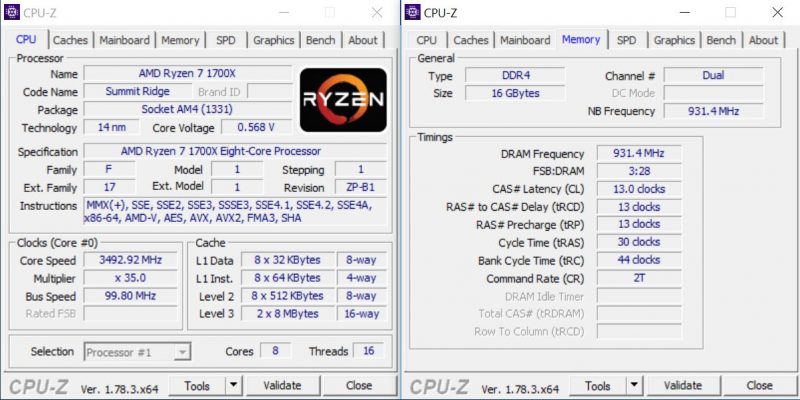 ASRock X370 KILLER SLIac FOB CPUz