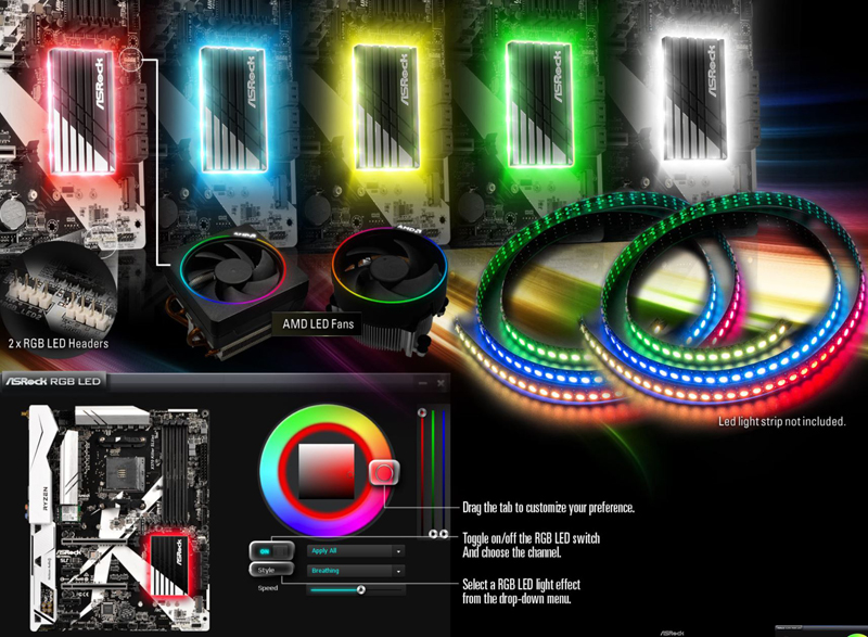 ASRock X370 KILLER SLIac RGB LEDS