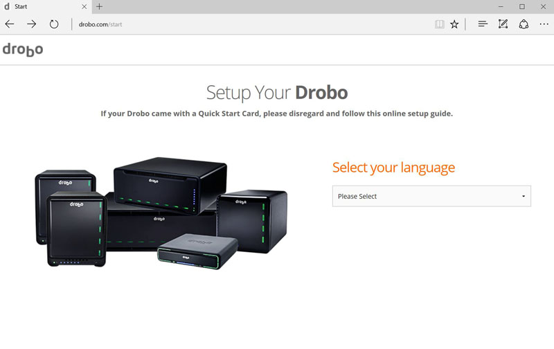 Drobo 5N2 Setup