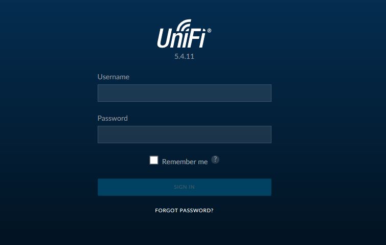 FreeNAS Ubiquiti UniFi Controller Docker Container Login
