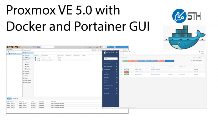 Setup Docker on Proxmox VE Using ZFS Storage Proxmox Docker Portainer Title