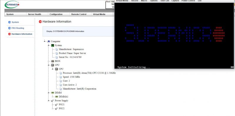 Supermicro SYS 5029A 2TN4 IPMI Management