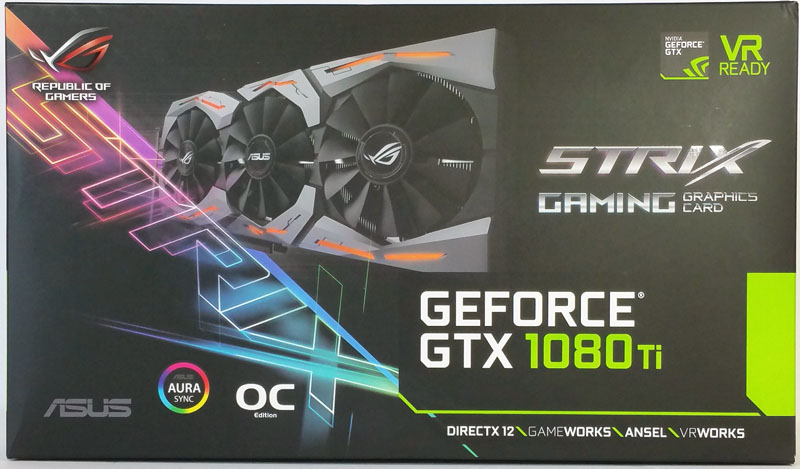 ASUS ROG STRIX GeForce GTX 1080 Ti 11GB OC Edition Graphics Card 