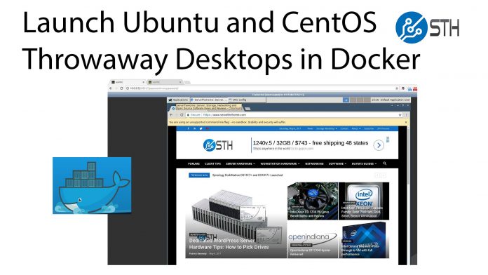 Docker Ubuntu And CentOS Desktops Using NoVNC Title