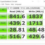 Lenovo ThinkStation P910 CrystalDiskMark