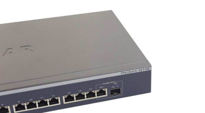 Netgear ProSafe XS716E Review: A Sweet 16 port 10Gbase-T Switch Netgear ProSAFE XS716E Model And Combo Port
