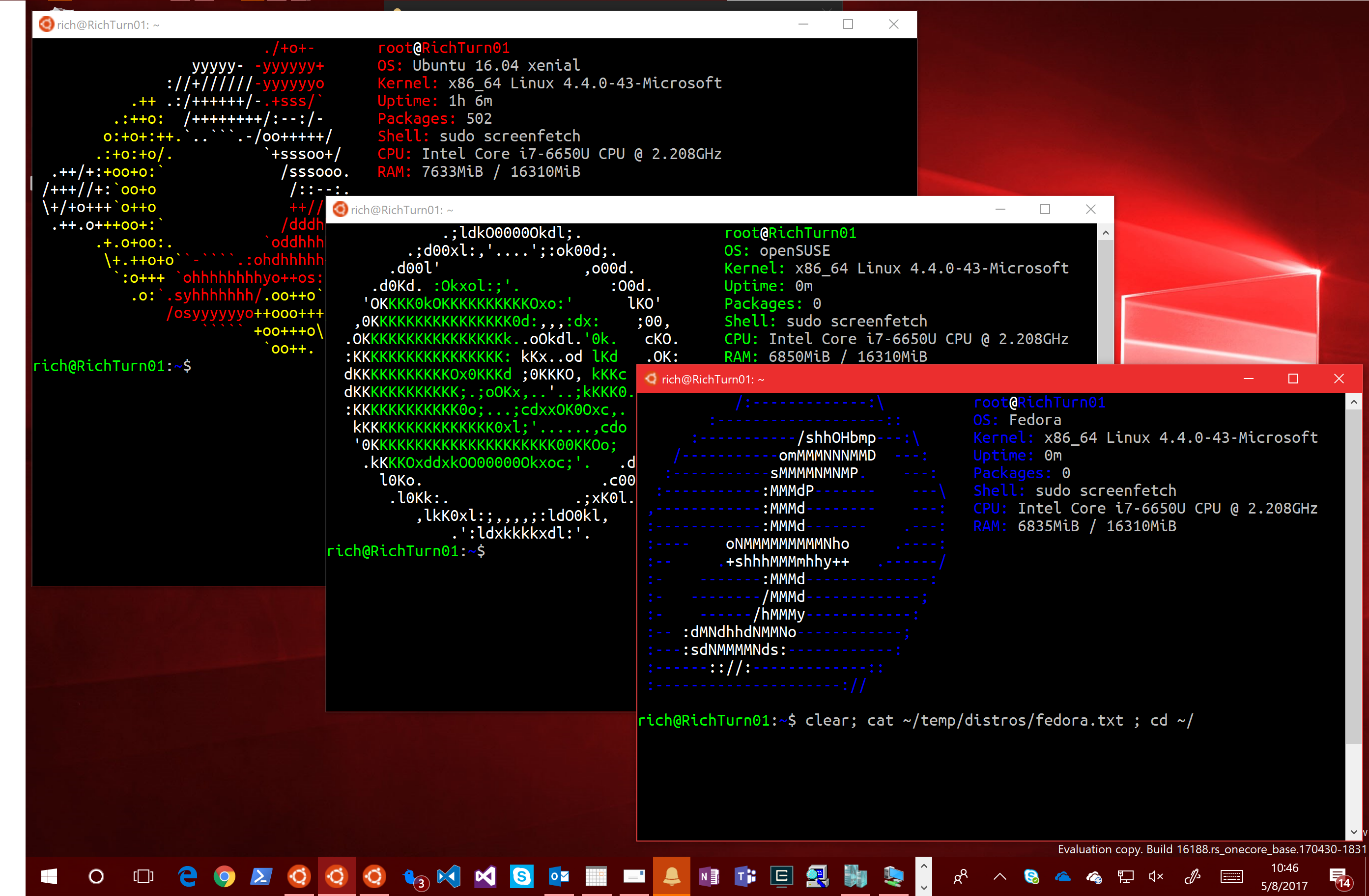 Install Ubuntu  Fedora and SUSE as Windows Apps  