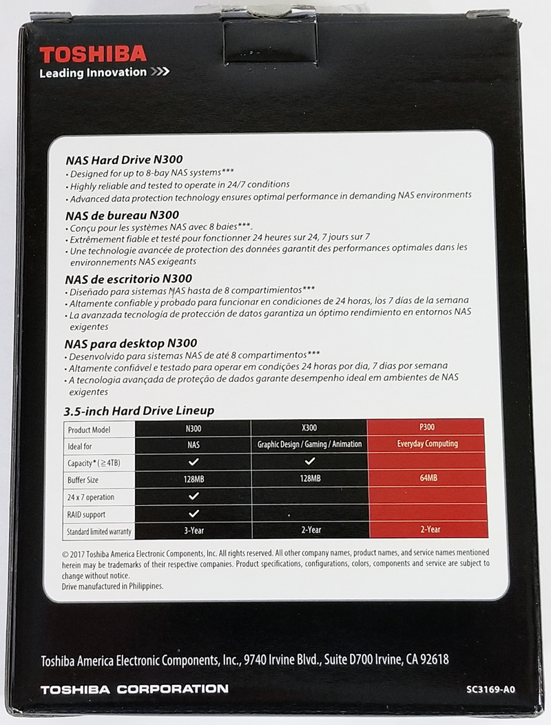 Toshiba N300 NAS Drive Review (4TB)