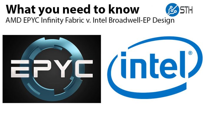 AMD EPYC Infinity Fabric v. Intel Broadwell-EP QPI Architecture Explained AMD EPYC Infinity Fabric V Intel Broadwell DE QPI