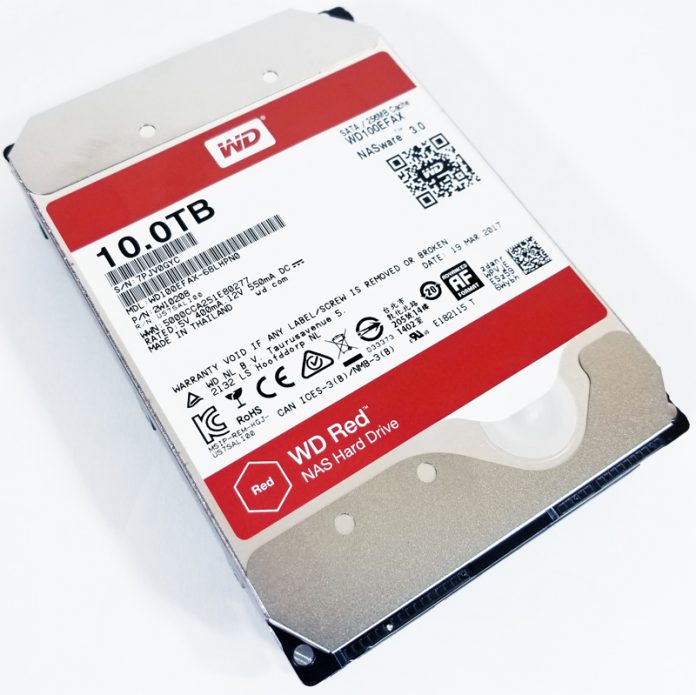 WD Red 10TB NAS Top