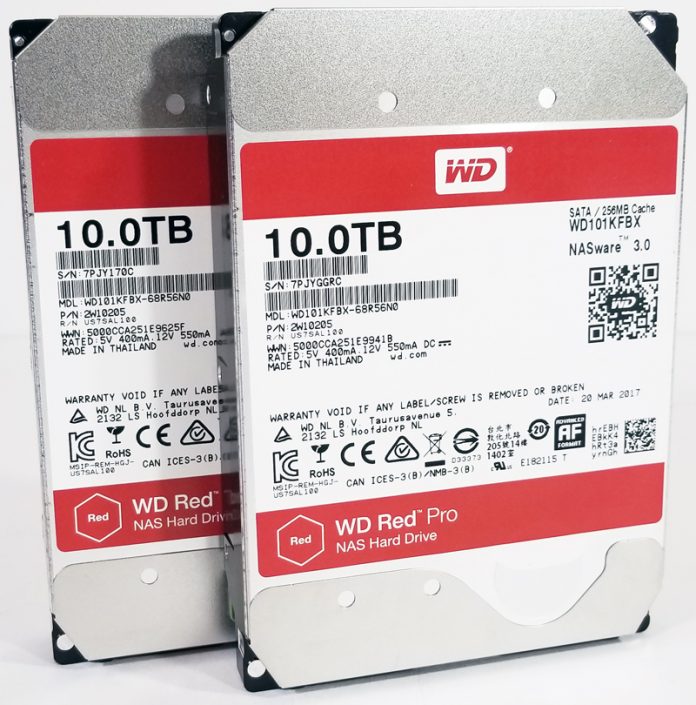 WD Red 10TB Pro NAS Hard Drives