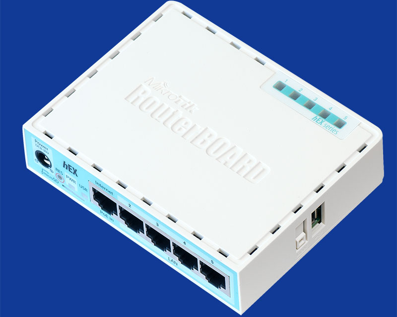 MikroTik RouterBoard HEX RB750GR3 Top