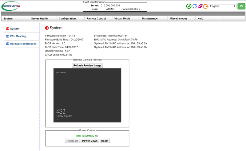 Supermicro X11DPi NT IPMI