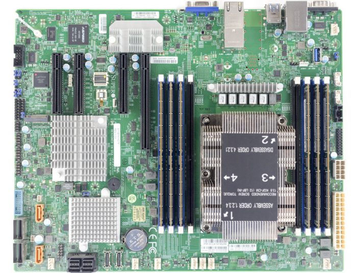 Supermicro X11SPH NCTF Overview With RAM And Heatsink