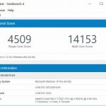 Lenovo ThinkStation P320 Tiny Geekbench CPU