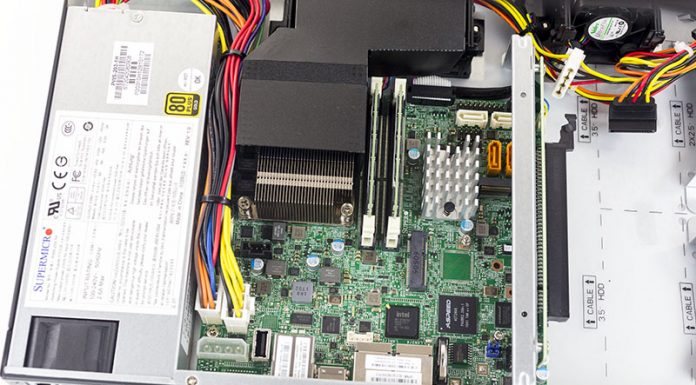 Intel Xeon E3-1585 V5 Linux CPU Benchmarks Supermicro SYS 5019S TN4 CPU Area