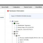 Supermicro SYS 5019S TN4 IPMI Hardware Information Page