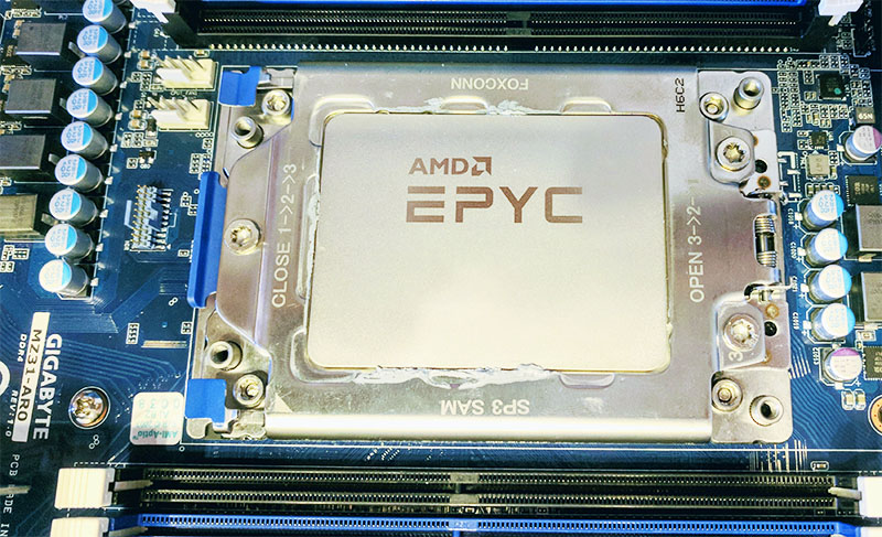 AMD EPYC In Gigabyte Socket