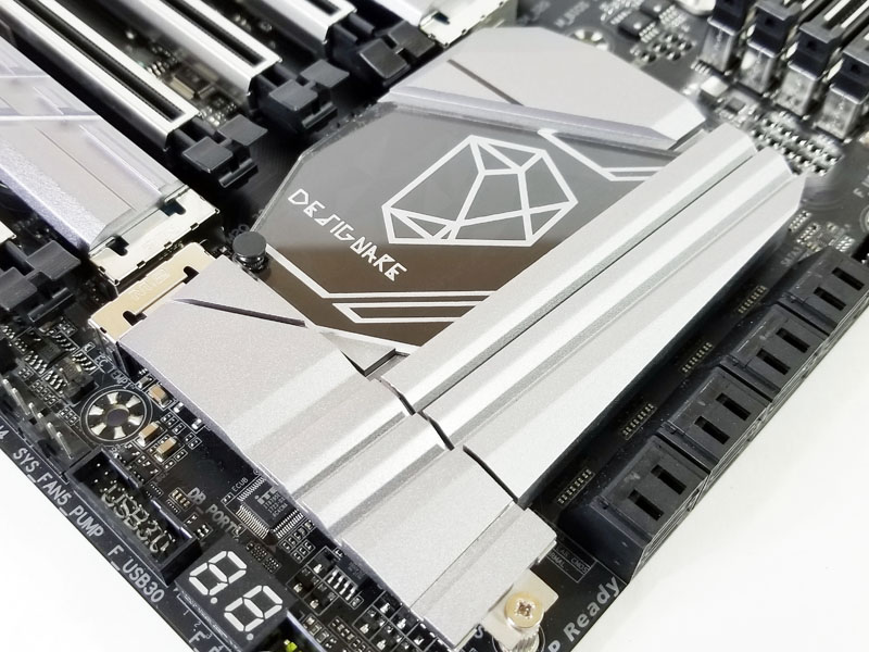 Gigabyte X399 Designare EX Chipset Heat Sink And M2 Slot