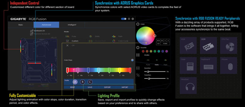 Gigabyte X399 Designare EX RGB Fusion App