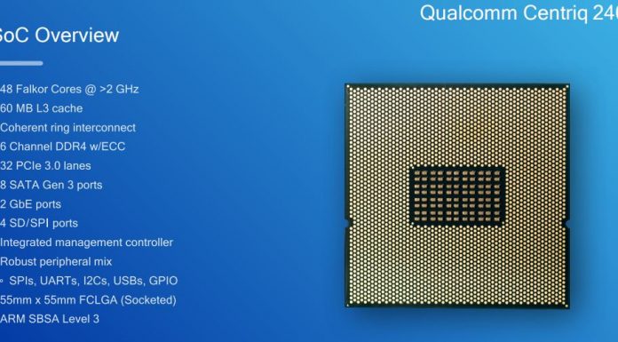New Qualcomm Centriq 2400 details 48 cores 60MB L3 cache over 2GHz Qualcomm Centriq 2400 Clock Speed And L3 Cache Sizes