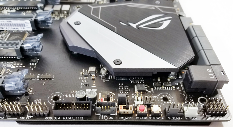 ASUS X399 Zenith Extreme Ledt Side Headers