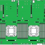 Cavium ThunderX2 OCP Motherboard Layout Sockets