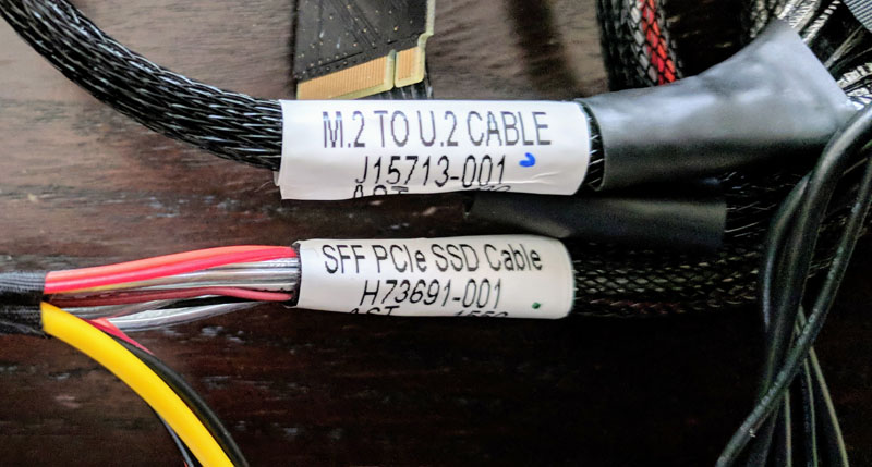 Intel Optane 900p 280GB Side By Side Cable Model Numbers