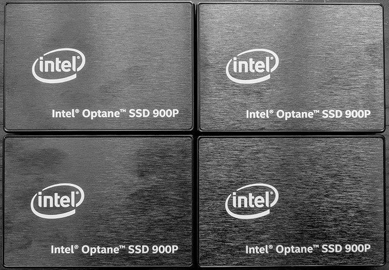 Intel Optane 900p Four Drives