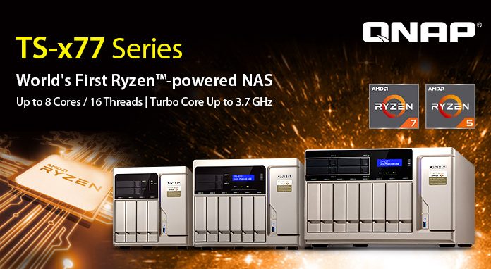 QNAP TS-x77 Series NAS Servers with Powerful AMD Ryzen CPUs QNAP TS X77 Series