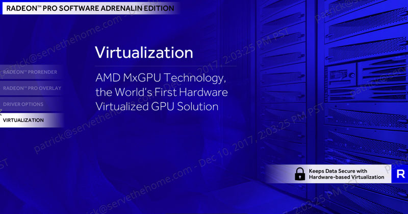 AMD Radeon Pro Virtualization 2017